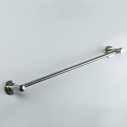 Держатель для полотенец одинарный, 61×5×8.5 см, хром