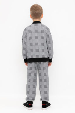 Crockid _ КР 400805/св.серый меланж,костюмная клетка к546 брюки для мал фото 4