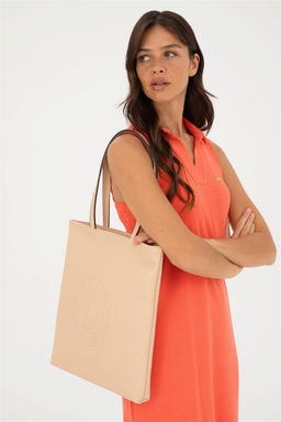 U. S. Polo Assn / Женская бежевая сумка через плечо