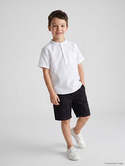 Beli Lastikli Erkek ?ocuk Gabardin ?ort