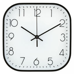 Часы настенные "Мгновение" 19,4х19,4х4см, циферблат белый; цифры арабские, черный; корпус пластик, черный; в коробке (Китай)