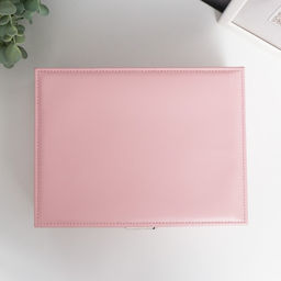 Шкатулка кожзам для украшений Бледно-розовая матовая 9х23х17 см - Simaland фото 13