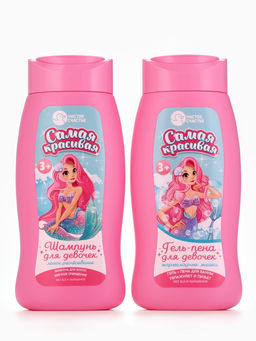 Гель-пена для девочек Самая красивая, аромат мармеладные мишки, 250 мл, Чистое счастье фото 9