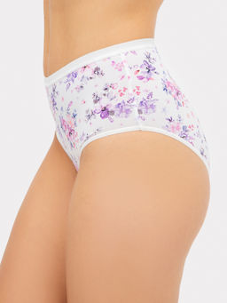 Трусы женские Mark Formelle макси цветы на молочном из полиамида набор 2 пары фото 4