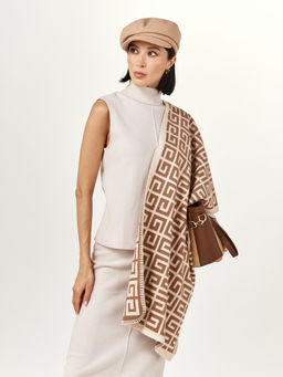 в составе ШЕРСТЬ  и КАШЕМИР Большой, мягкий, теплый  двусторонний палантин - Tantino фото 6