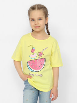 CRB wear/CSKG 63651-30 Футболка для девочки,желтый/Ex.Cherubino