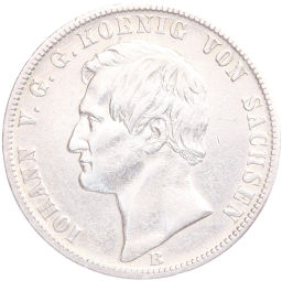 1 талер 1869 года В Саксония