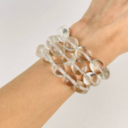 Бусины для украшений Горного Хрусталя (галтовка) 39 см