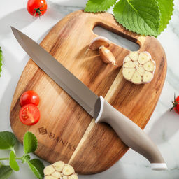 Нож кухонный Амут 20см разделочный нерж.сталь, ручка non-stick JA20201785-2 (287030) /DANIKS/