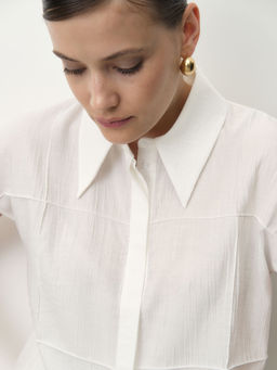 Блуза из вискозы 5011946 белая