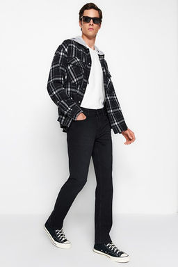 Siyah Smoke Regular Fit Jeans Kot Pantolon TMNAW23JE00036 - Trendyolmilla фото 2