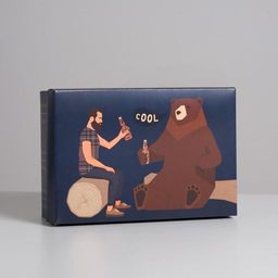 Коробка подарочная складная, упаковка, «Для настоящего мужчины», 30 х 20 х 9 см