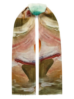 Палантин жен. шерсть+шелк 70х180 WA43-50691-14 - Eleganzza фото 2