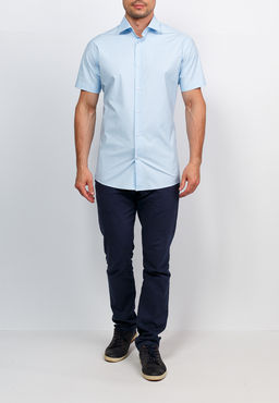 Сорочка мужская короткий рукав GREG 210/108/Z STRETCH  фото 8