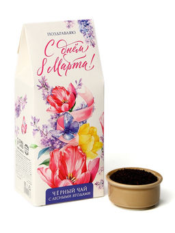 Чай подарочный С днём 8 Марта, с лесными ягодами, 100 г - Фабрика счастья фото 3