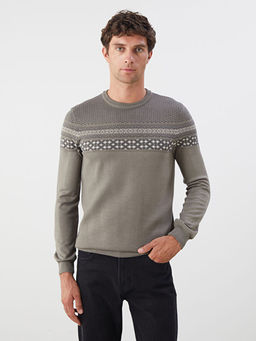 Bisiklet Yaka Erkek Triko Kazak