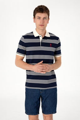 Erkek Regular Fit Polo Yaka Lacivert Ti__rt Sepette S_rpriz _ndirim