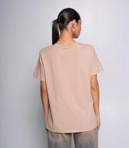 Футболка #1S600, крем-брюле