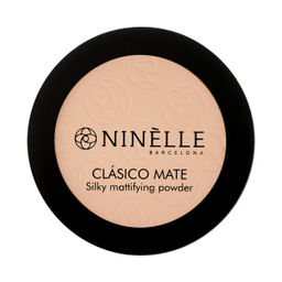 Ninelle Пудра легкая матовая Clasico Mate, 201 светлый бежевый
