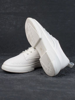 03-PDXL140-5 BEIGE Кроссовки женские (натуральная кожа)