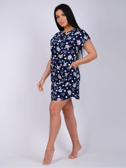 Туника "Душечка" синий, трикотаж