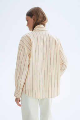 Camisa de popelina con cierre de lazada - H&m фото 5