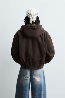 QUILTED HOODED JACKET - Zara фото 3