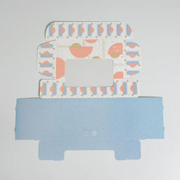 Цена за 5 шт. Коробка для эклеров, кондитерская упаковка, 5 вкладышей, With Love, 25.2×15×7 см