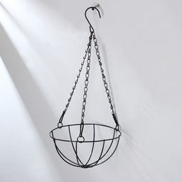 Кашпо подвесное, d=20 см, с кокосовым вкладышем, «Полусфера»