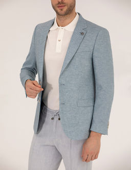 Mavi Ekstra Slim Fit Keten Kar___ml_ Blazer Ceket