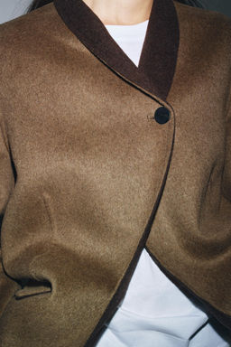 OVERSIZE WOOL BLEND BLAZER ZW COLLECTION - Zara фото 2