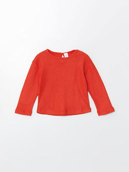 Bisiklet Yaka Basic K?z Bebek Ti??rt ve Pantolon 2li Tak?m - Waikiki фото 2