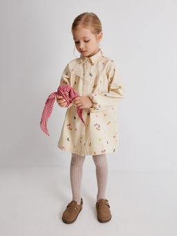 ACOOLA / Платье детское для девочек Meredit бежевый принт  фото 6