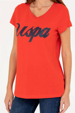 Женская красная футболка Неожиданная скидка в корзине - U.s. polo assn фото 6