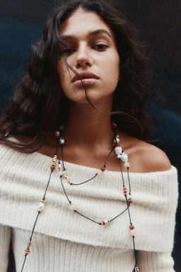 Vestido off-the-shoulder en punto de canal? - H&m фото 10