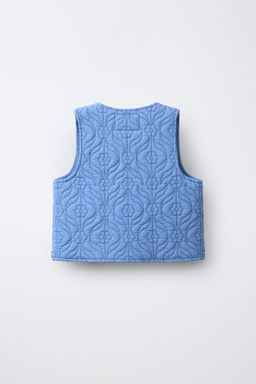 CHALECO TEXTURA BORDADOS / Azul - Zara фото 5