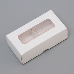 Цена за 3 шт. Коробка для 2 конфеты, белая, 10.5×5.5×3.5 см