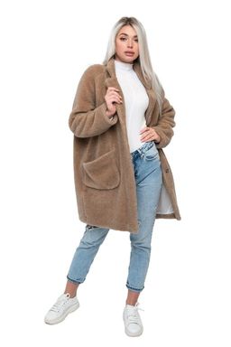 Пальто стильное из овечьей шерсти THE BARREL, цвет Camel, цвет КОРИЧНЕВЫЙ