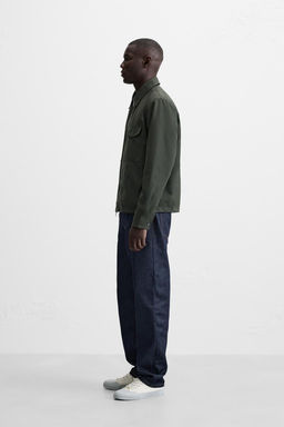 PADDED REGULAR FIT OVERSHIRT - Zara фото 4