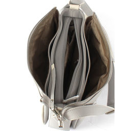 Сумка женская искусственная кожа ADEL-230/5в/ММ, 5отд. плеч/рем. серый св/беж св флотер 259053 - Adelia фото 3