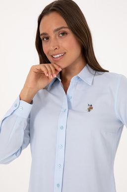 Kad_n A__k Mavi Uzun Kollu Basic G_mlek Sepette S_rpriz _ndirim - U.s. polo assn фото 2