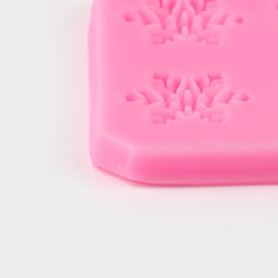 Молд для заливки новогодний Снегопад, силикон, 11?6.8?0.6 см, розовый - Simaland фото 4