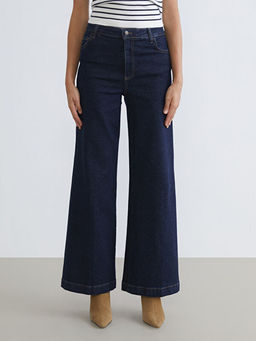 Wideleg Kad?n Jean Pantolon