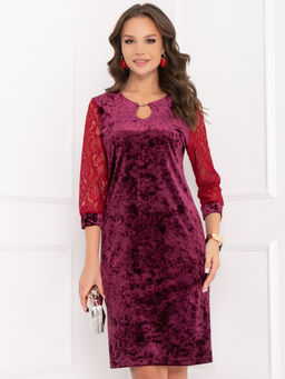 Платье Bellovera 53П4226 бордовый