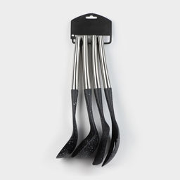 Набор кухонных принадлежностей Доляна «Космос», 4 предмета, чёрный