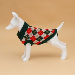 Свитер для животных Шахматы, XS (ДС 17, ОШ 17, ОГ 23-37 см) - Пижон фото 4