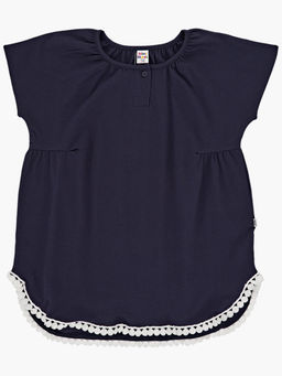 Комплект для девочки детский сад с лосинами UD 1358/4003 т.синий/малиновый - Mini maxi фото 9