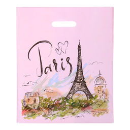 Цена за 50 шт. Пакет «Матье», полиэтиленовый с вырубной ручкой, 36×43 см, 35 мкм