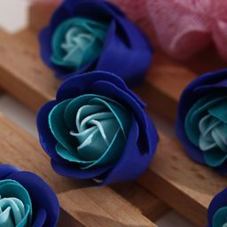 Мыльные розы бело-синие, набор 81 шт. - SB BEAUTY фото 3