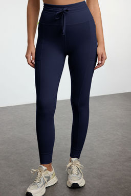 TRENDYOLMILLA Kahverengi F?rcal? Soft Kumas Cep ve Baglama Detayl? Tam Boy Orme Spor Tayt THMAW25TY00014 фото 18